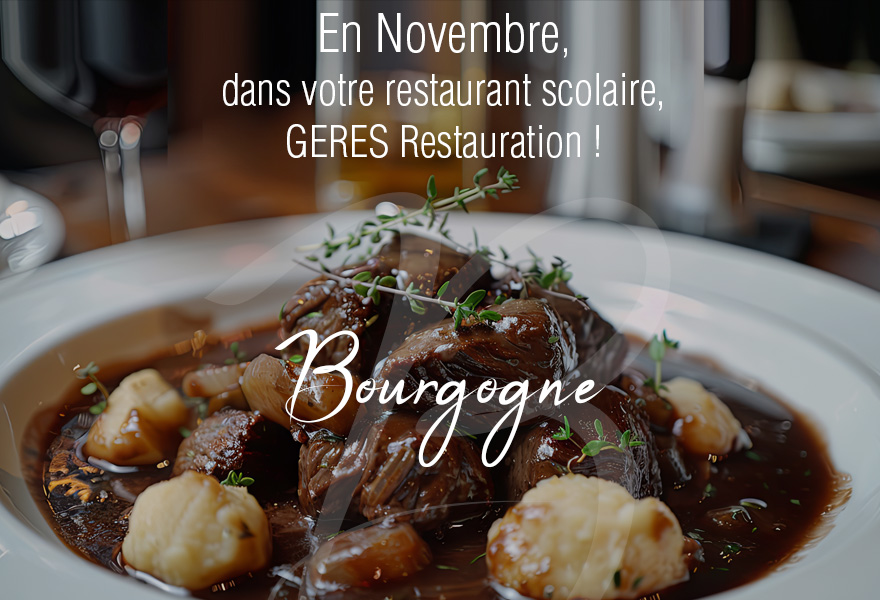 Menu Bourgogne pour les scolaires en novembre